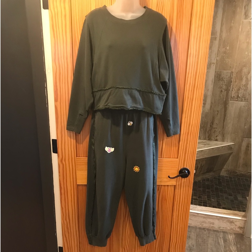Free People Movement Dark Olive Leisurewear Set - Picture 2 of 16